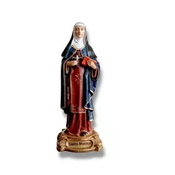Imagem Santa Mônica De 13 Cm Em Resina