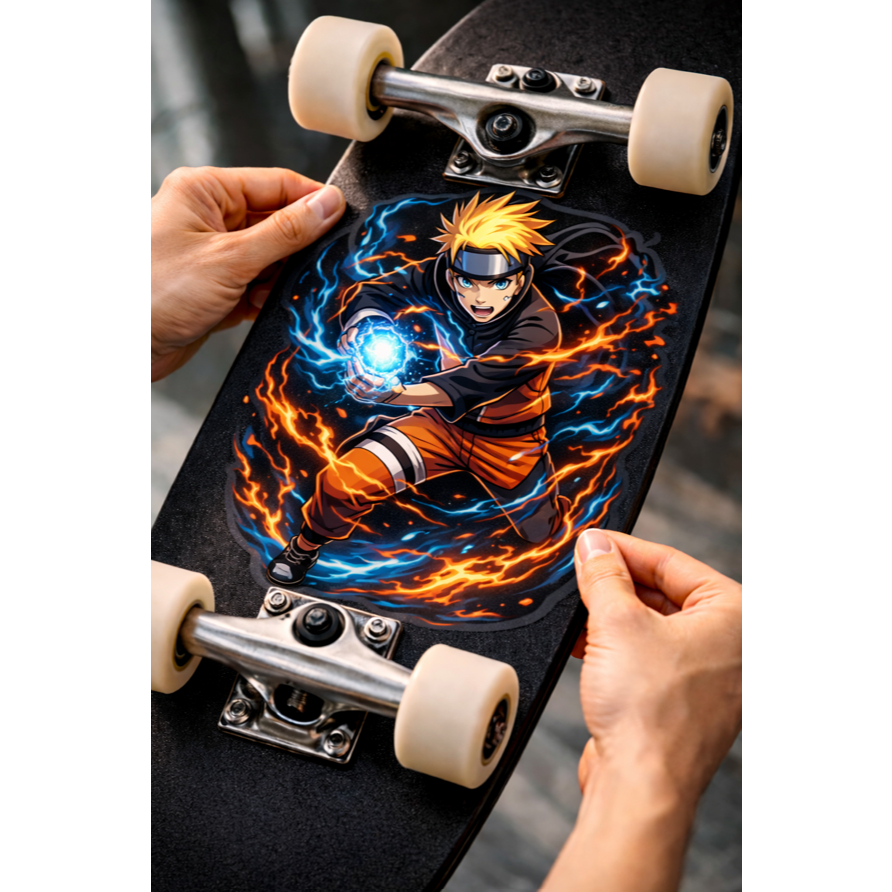 Adesivo Top para Skate Envie sua ARTE| Vinil Premium HD | Resistente à Água e Sol | Estilo Radical