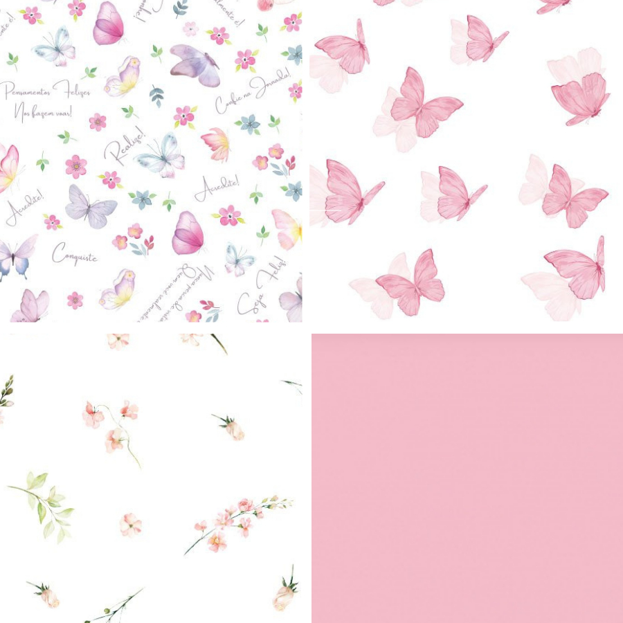 Kit 40 Papel de Seda Decorado 49x69cm Sortido p/ Cestas de Café da Manhã e Presentes em Oferta na Shopee