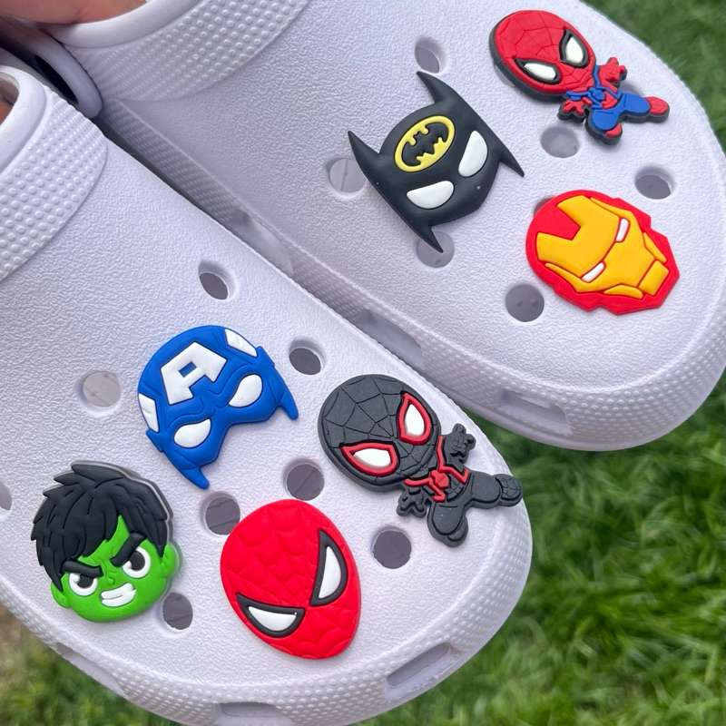 Kit Pins Super Heróis | Enfeite para Babuche e Sandália | Acessórios para Sapato Infantil Meninos em Oferta na Shopee