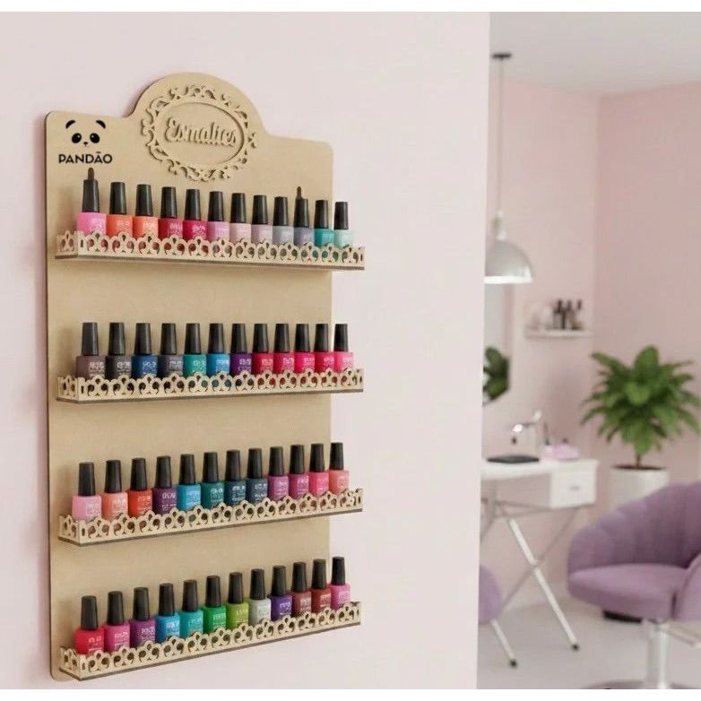 Suporte para Esmaltes Parede Expositor Grande Promoção em Oferta na Shopee