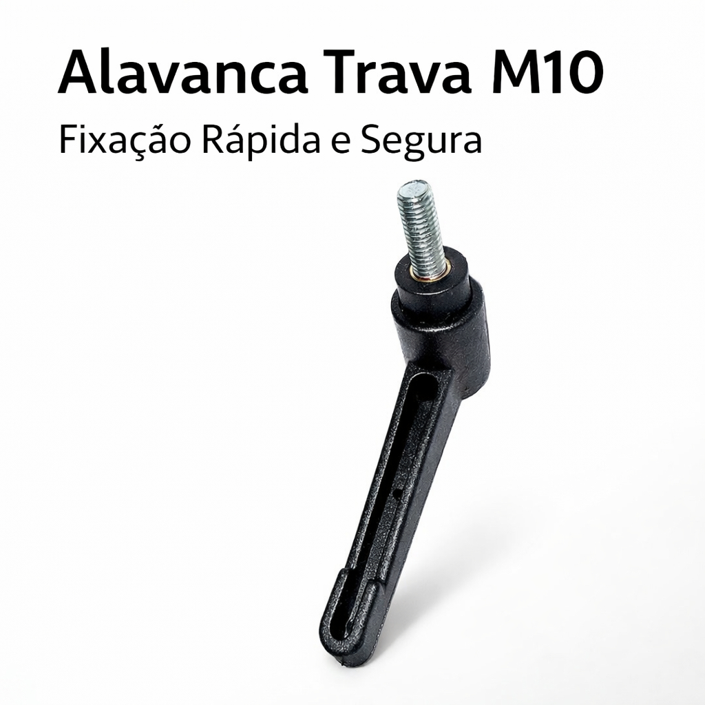 Alavanca Manipulo de travamento em  Nylon reforçada rosca M10