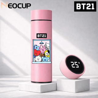 Garrafa Térmica aço inoxidável K-POP BTS BT21 x ARMY com termômetro digital 500ml em Oferta na Shopee