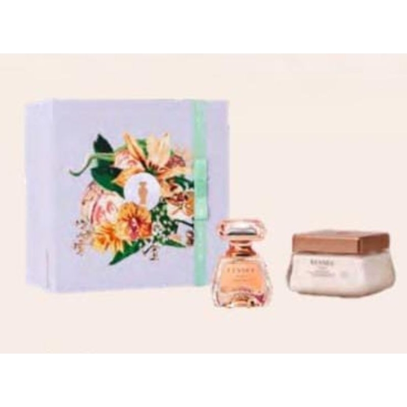 Combo Elysée: Eau de Parfum 50ml + Creme Acetinado Hidratante Desodorante Corporal 250g + Lenço (LANÇAMENTO)