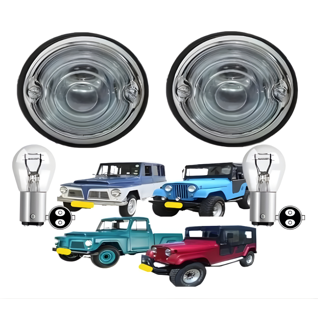 Kit Lanterna Pisca Dianteiro Jeep / Rural / F75 / Willys em Oferta na Shopee