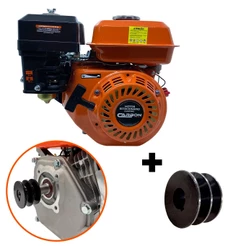 Motor Estacionário a Gasolina 4T Eixo 3/4 com Polia 7HP 212cc FAK212ME Carbon Fak
