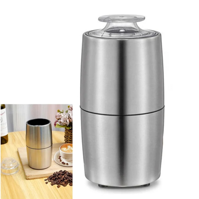 Moedor de Café Elétrico Triturador de Grãos Aço Inox 200W - LG-SK01 - 110v