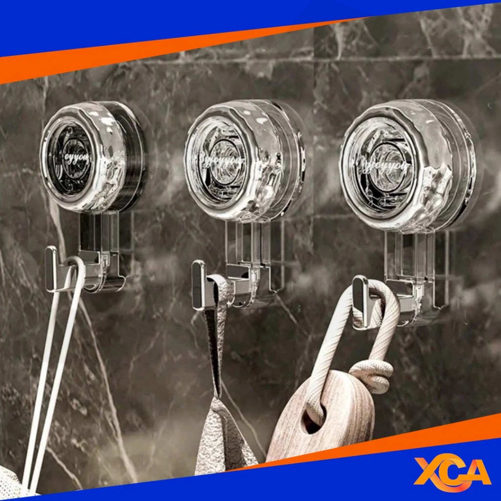 Gancho de Parede Sem Furo Ventosa Forte Banheiro Cozinha Suporte Multiuso Toalha Moderno