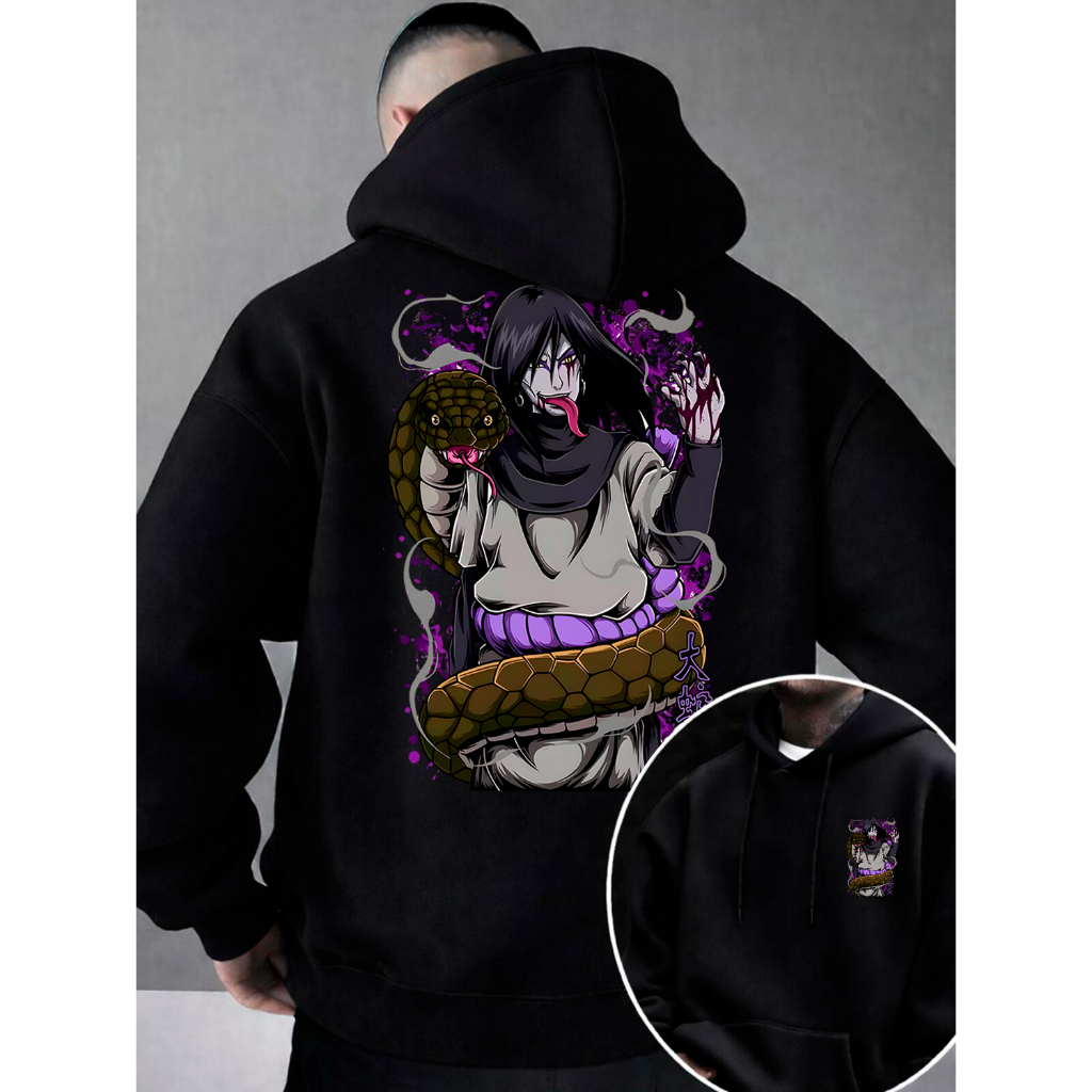 Blusa de Frio Masculina Naruto Moletom Masculino Grosso Blusas Masculinas Moletons Masculinos Preto