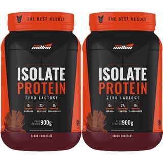 Kit 2 Whey Protein Isolado Zero Lactose Isolate Protein New Millen em Oferta na Shopee