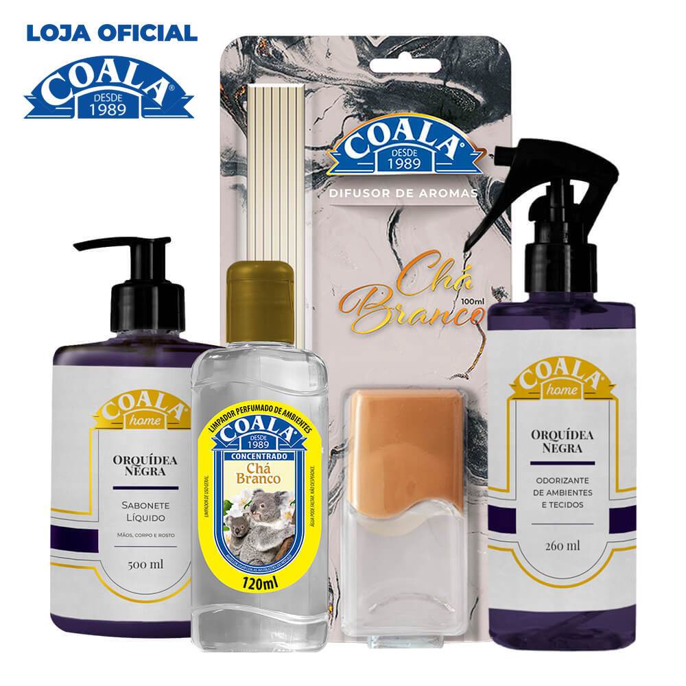 Kit Coala Home - Chá Branco + Orquídea Negra em Oferta na Shopee