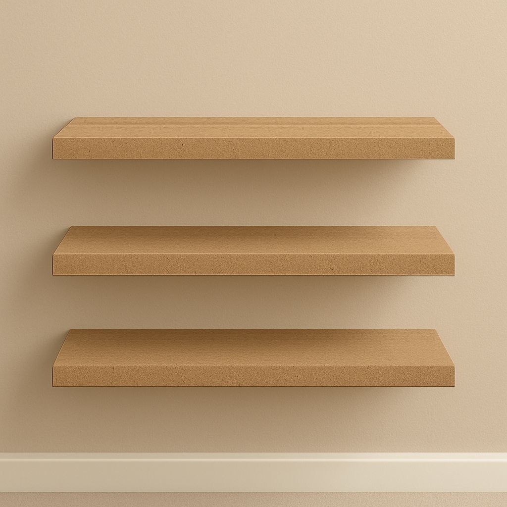 Kit 3 Prateleiras 40cm MDF Luxo Nicho Sala Cozinha Quarto Banheiro Com Kit De Instalação