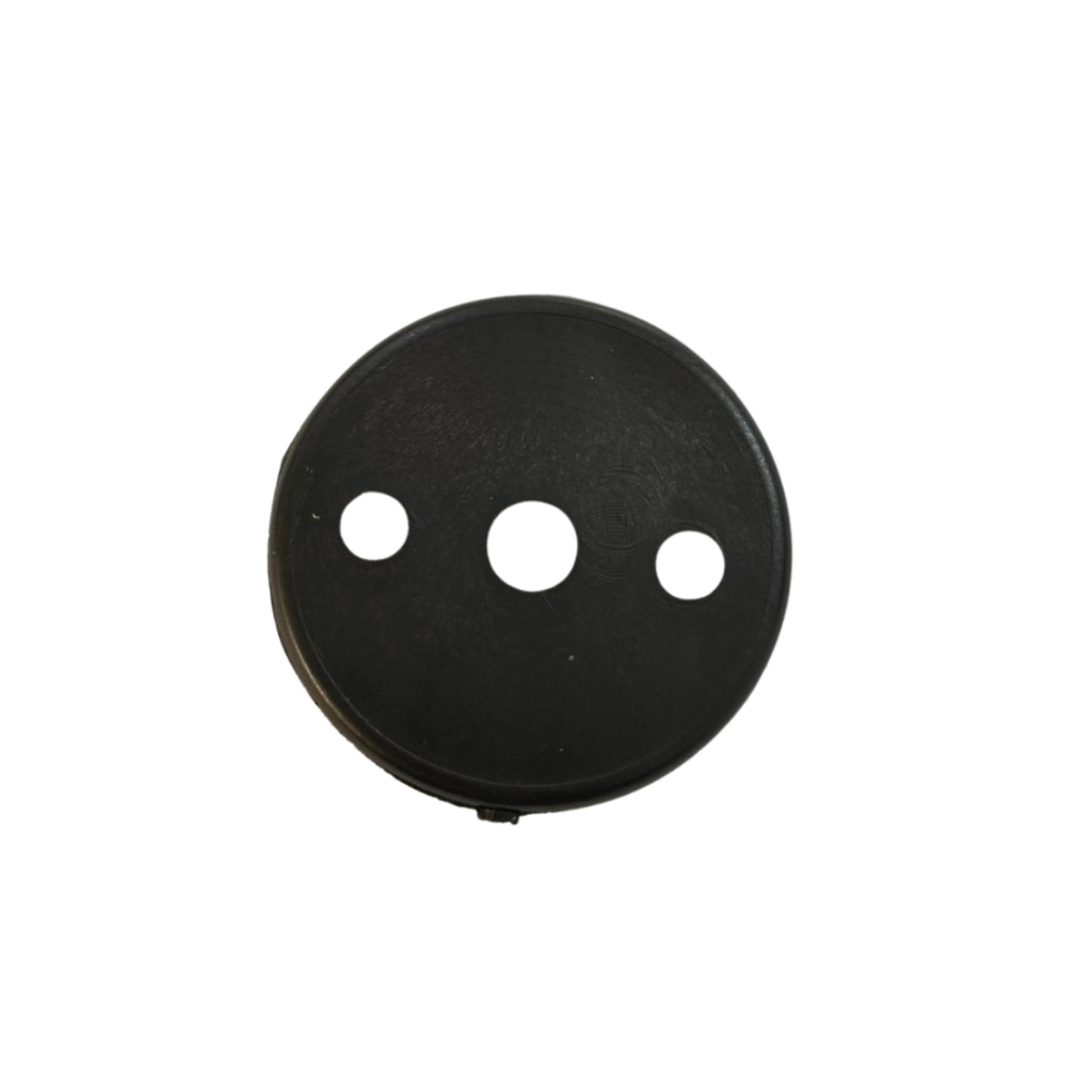Arruela Plástica 5cm Com Furo Preto Sofá Cadeira Box