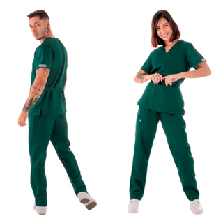 Pijama Scrub Cirúrgico Hospitalar Farda Unissex do P ao GG em Oferta na Shopee