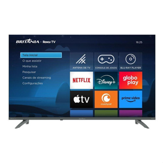 Smart TV 43" Britânia HDR10 Dolby Áudio Roku TV B43KRA em Oferta na Shopee