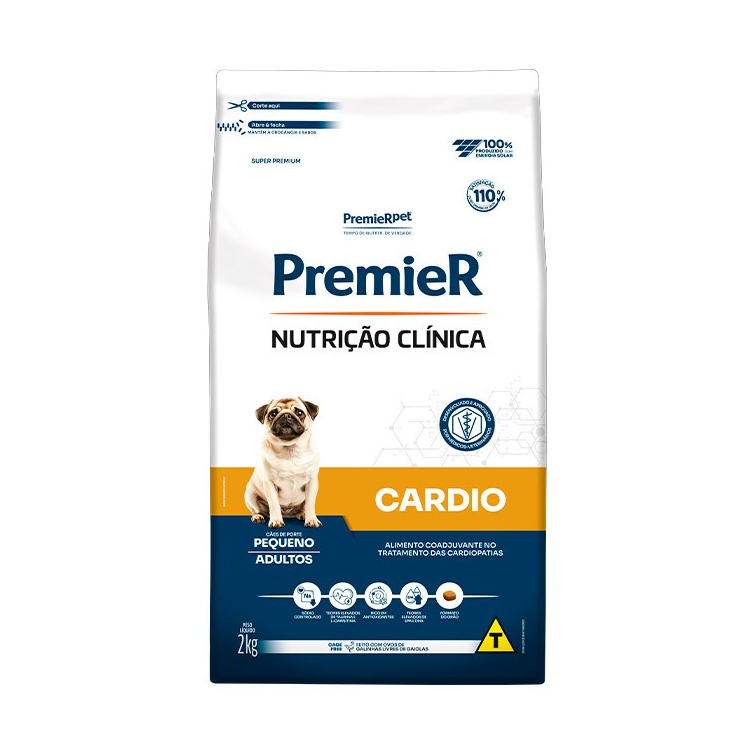 RAÇAO PREMIER CLINICA CAES CARDIO PEQ PORTE 2 KG