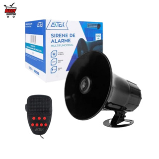 Alarme Sirene Megafone 7 Tons 120db 12v Carro Moto Escola em Oferta na Shopee