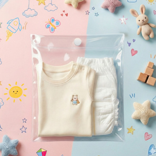 Kit 10 Saquinhos Organizadores com Botão Maternidade Enxoval Bebê 25x30x5cm em Oferta na Shopee