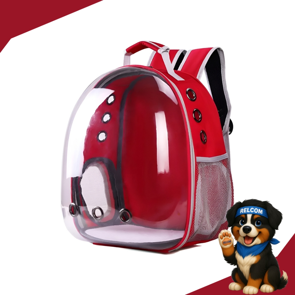 Mochila De Transporte Pet Visão 360 Panoramica Gato Cão Cores em Oferta na Shopee