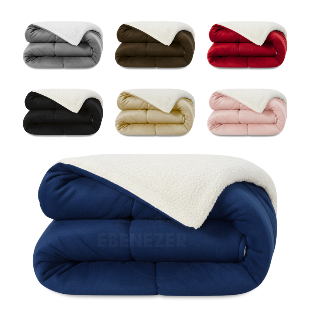 Edredom Coberdrom Cobertor Infantil, Solteiro, Casal E Queen Sherpa Dupla Face Macio Frio ...