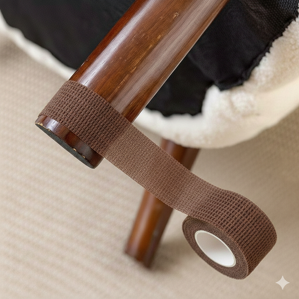 kit 02 Fita antirruido adesiva pé cadeira mesa protetor ponteira elástico móveis banqueta em Oferta na Shopee