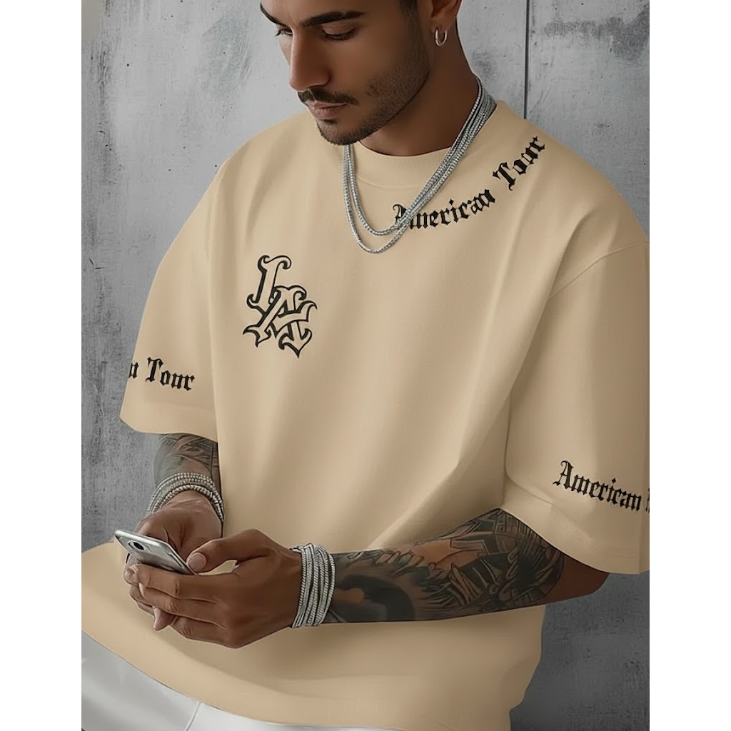 Camisa Oversized La Confortável Camiseta Grande Estilosa em Oferta na Shopee