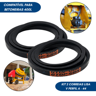 kit 2 Correias Para Betoneira Modelo A-44 em Oferta na Shopee