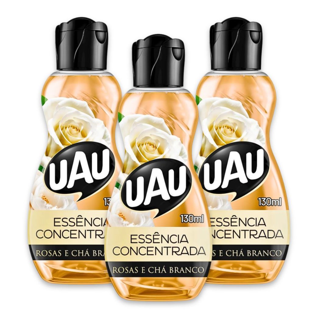 Kit 3un Essência Concentrada 130ml UAU Chá Branco em Oferta na Shopee