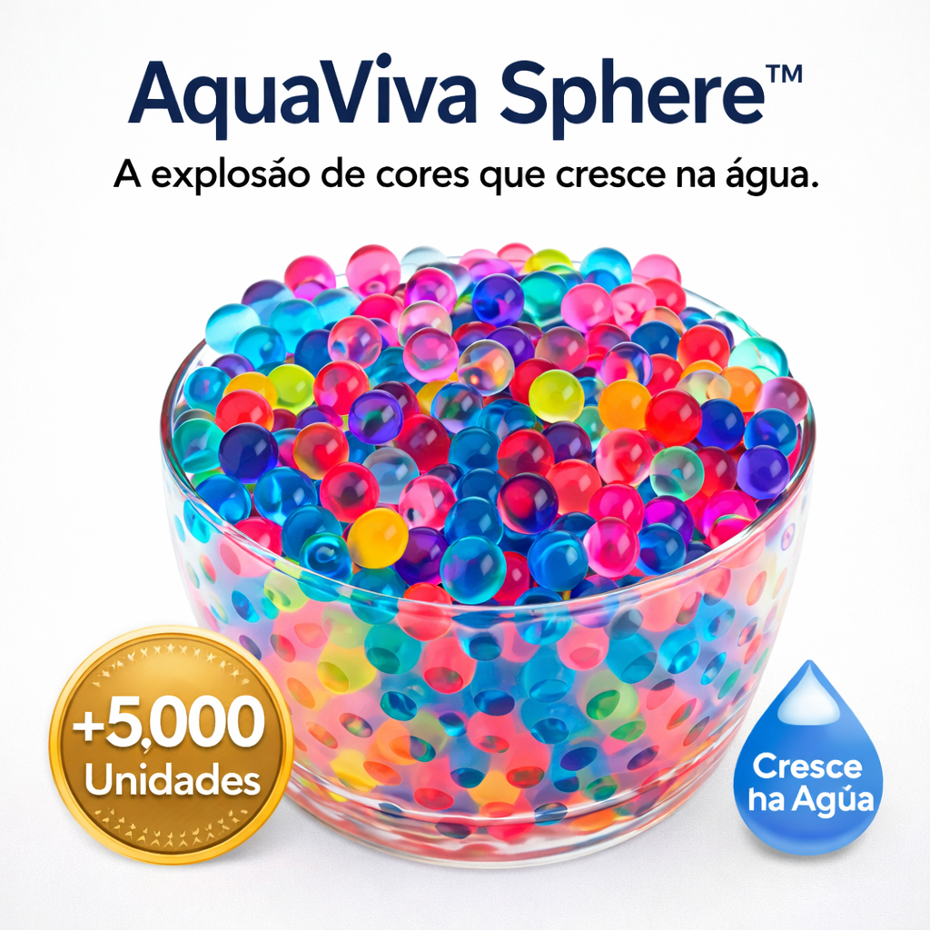 Bolinhas de Gel Orbeez 5.000 Unidades Coloridas Cresce na Água Decoração Moderna Sensorial Relaxante