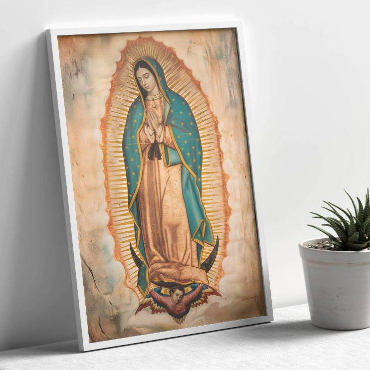 Quadro Nossa Senhora de Guadalupe - Arte Religiosa para Decoração