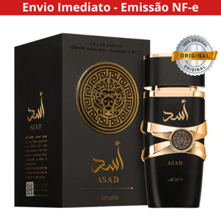 Perfume Árabe Asad Black Lattafa Masculino 100ml em Oferta na Shopee
