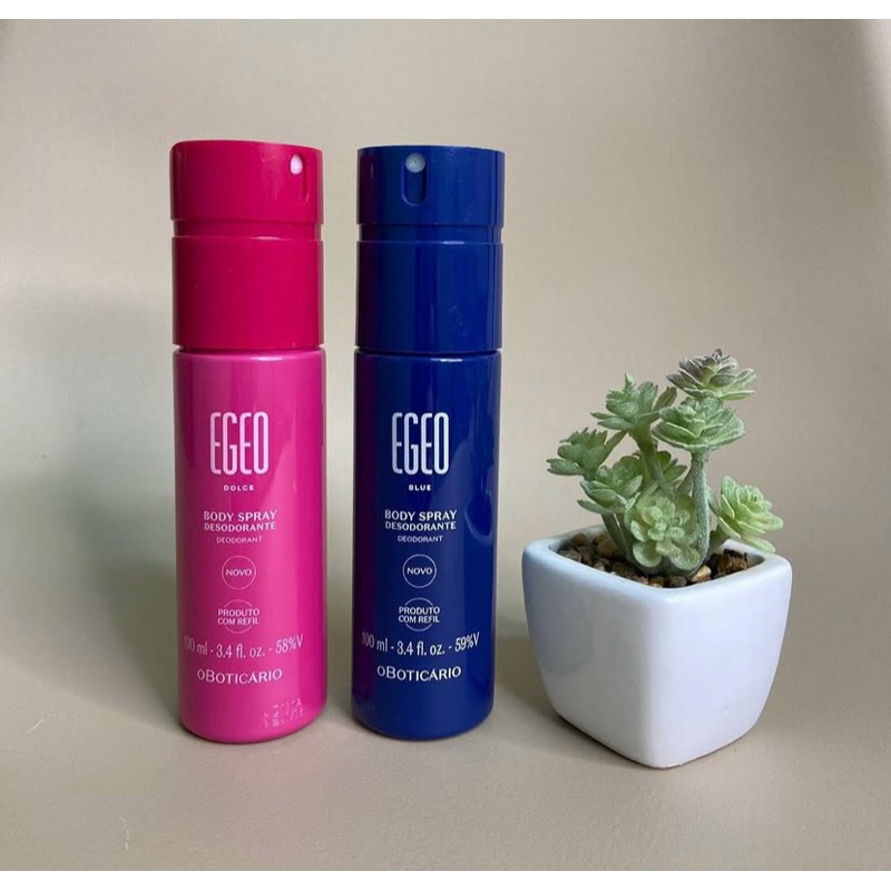 body spray Egeo dolce e egeo blue/ oboticario 100ml