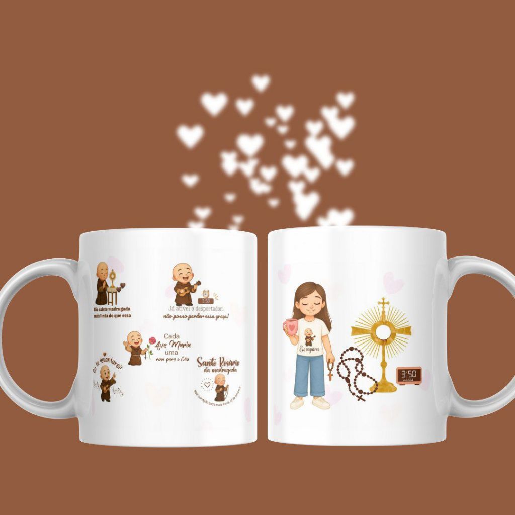 Caneca Frei Gilson rosário da madrugada