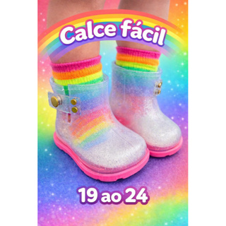 Bota Galocha Feminina Infantil Minie Botinha Menina Leve Macia e Confortável Impermeável Bebê em Oferta na Shopee