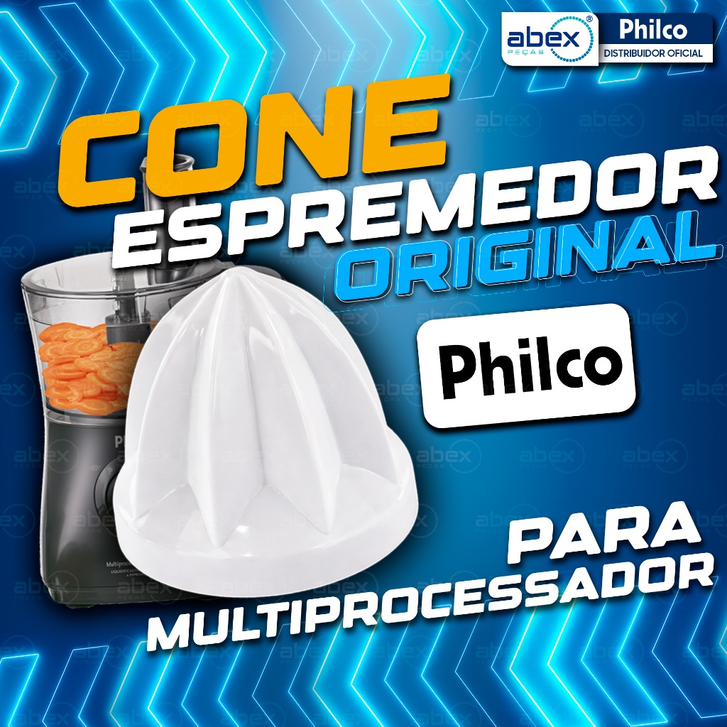 Cone Espremedor De Frutas Para Multiprocessador Philco Britânia All In One Branco 776090 Original