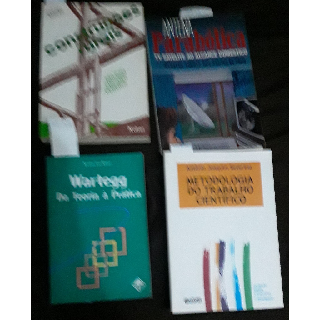 Livros Construções rurais + Antena parabólica + Wartegg + Metodologia do Trabalho científico - 04 volumes