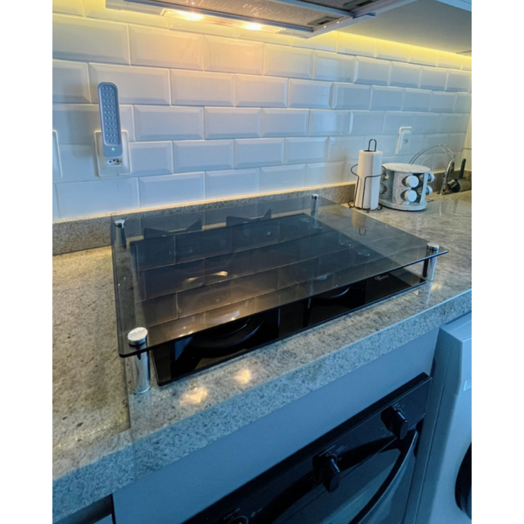 Tampa em Vidro Para Cooktop Brastemp 4 Bocas Modelo Ative BDT62AE