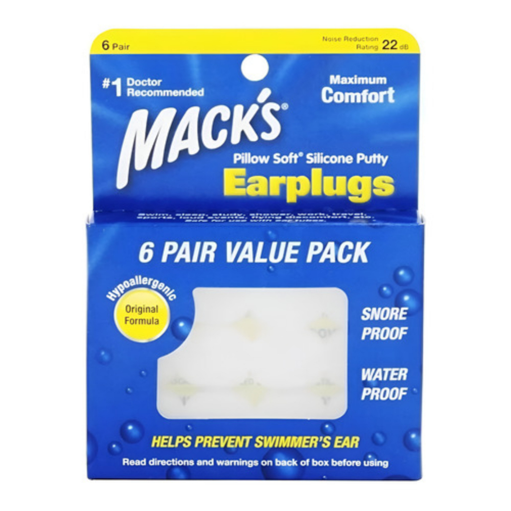 Protetor Auricular Silicone Macio Macks Pillow Soft Earplugs Natação