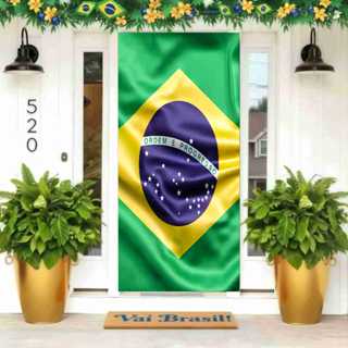 Capa de Porta Decorativa 2,10 x 0,85 Copa do Mundo 2026 - Capa de Porta Brasil Futebol Copa 2026 em Oferta na Shopee