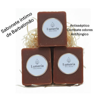KIT 3 Sabonetes íntimo natural de Barbatimão de 100 gramas em Oferta na Shopee