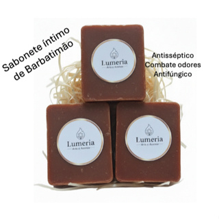 KIT 3 Sabonetes íntimo natural de Barbatimão de 100 gramas em Oferta na Shopee