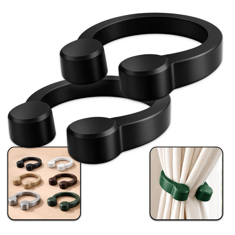 Par de Prendedores de Cortina Moderno Minimalista 3D Ideal para 2 metros Largura em Oferta na Shopee