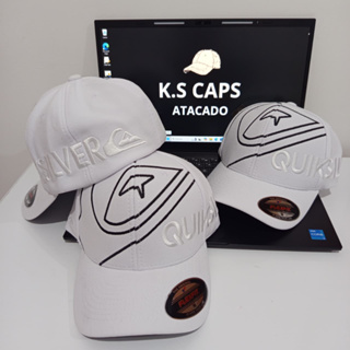 Boné Quik Silver Flex Fit Fechado adulto (M). em Oferta na Shopee