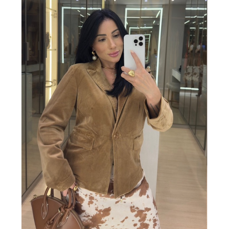 Blazer Premium de Camurça Premium