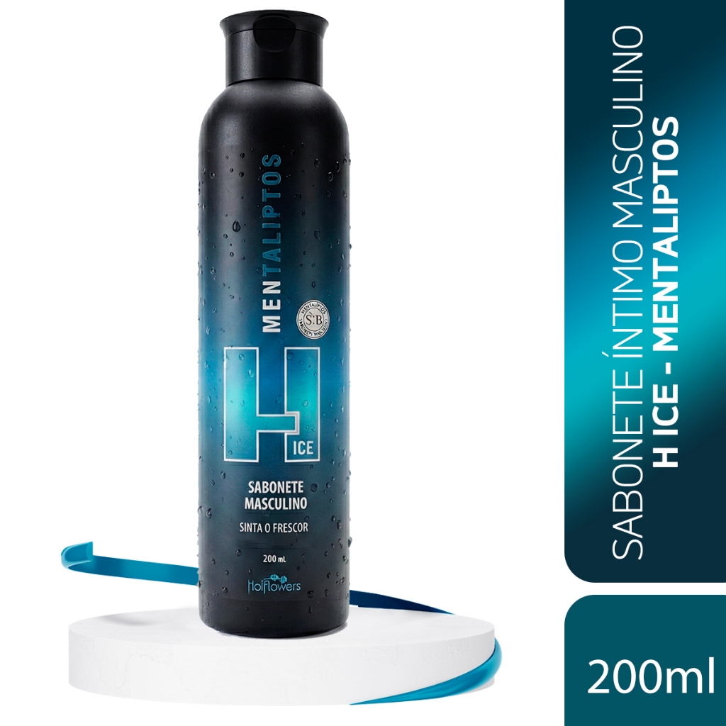 Sabonete Íntimo Masculino Mentaliptos Ice Higiene Diária Vegano Controle de Odor Frescor 200ml em Oferta na Shopee