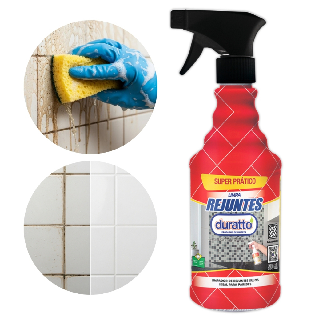 Limpa Rejunte Gatilho Parede Sujo Borrifador Azulejo box Chuveiro Encardido Revitalizador Piso