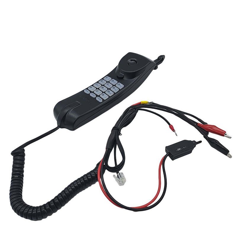 Bateclas Padrão TC20 G2 PRETO - Conectores Jacaré RJ11 M10 BLI