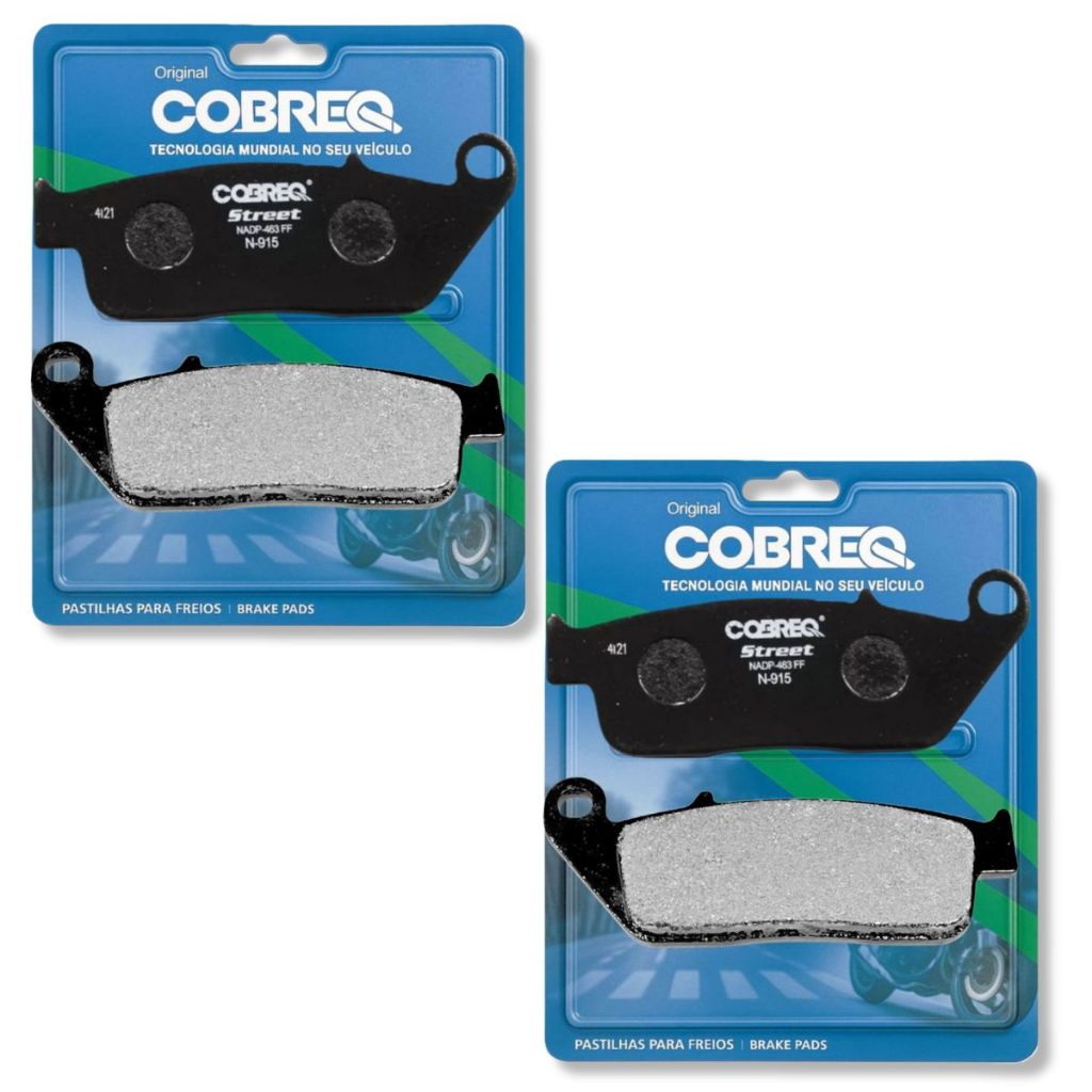 Kit Pastilhas de Freio Dianteira P/ Cb 600f Hornet Sem Abs 2008-2014 Cobreq em Oferta na Shopee