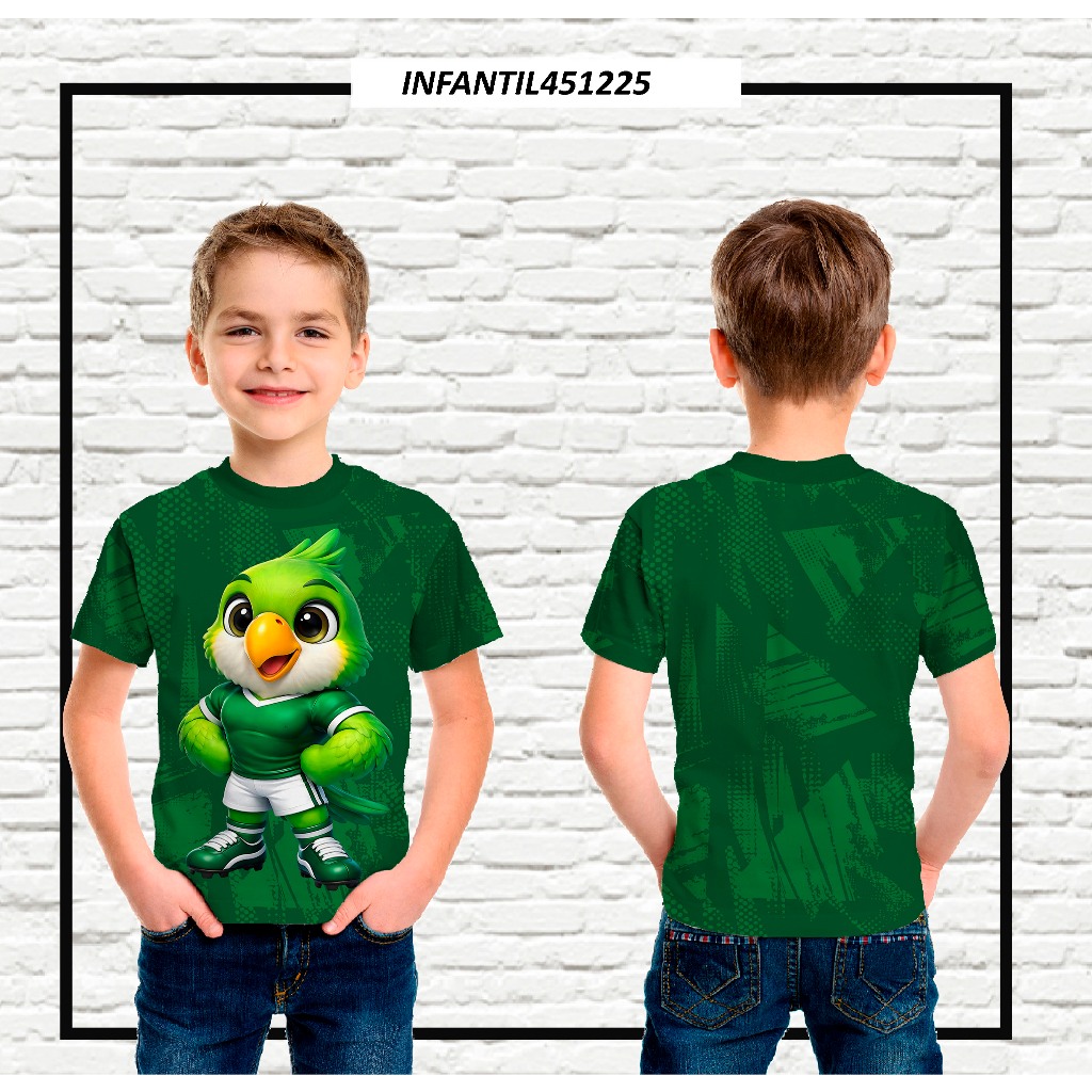 Camiseta Infantil de Goiás Mascote  em tecido Dryfit em Oferta na Shopee