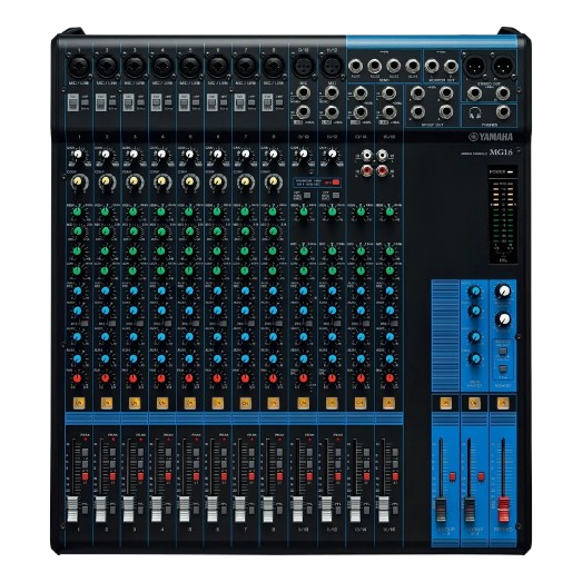 Mesa de Som Yamaha MG16XU 16 Canais USB com Efeitos SPX Profissional Original